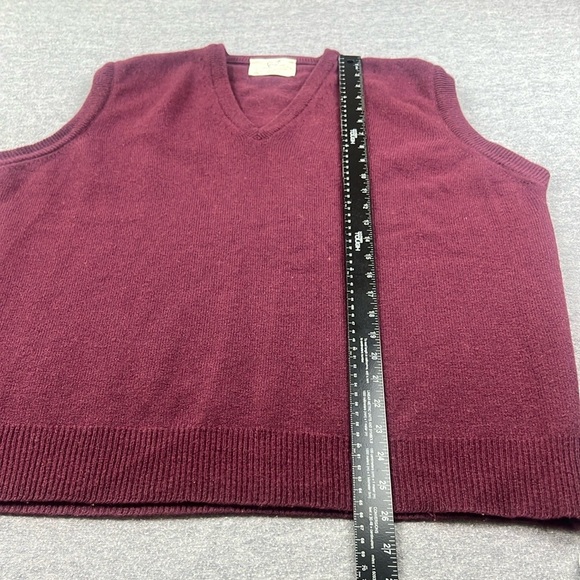 Vtg LORD JEFF Size XL 100% Virgin Australian Lambswool Sweater Vest USA Made - Picture 8 of 11
